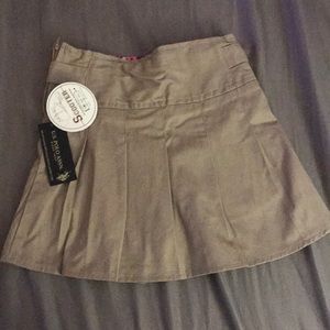 Girls uniform scooter skirt with shorts underneath